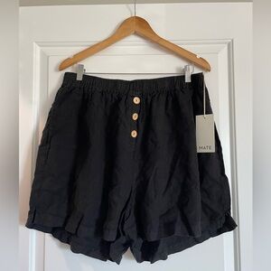 NWT MATE the Label linen shorts 2X